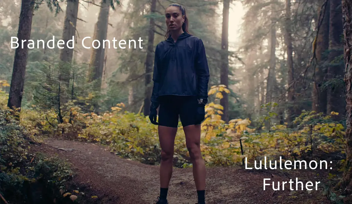 image of montana farrah-seaton posing for a branded content video for lululemon further